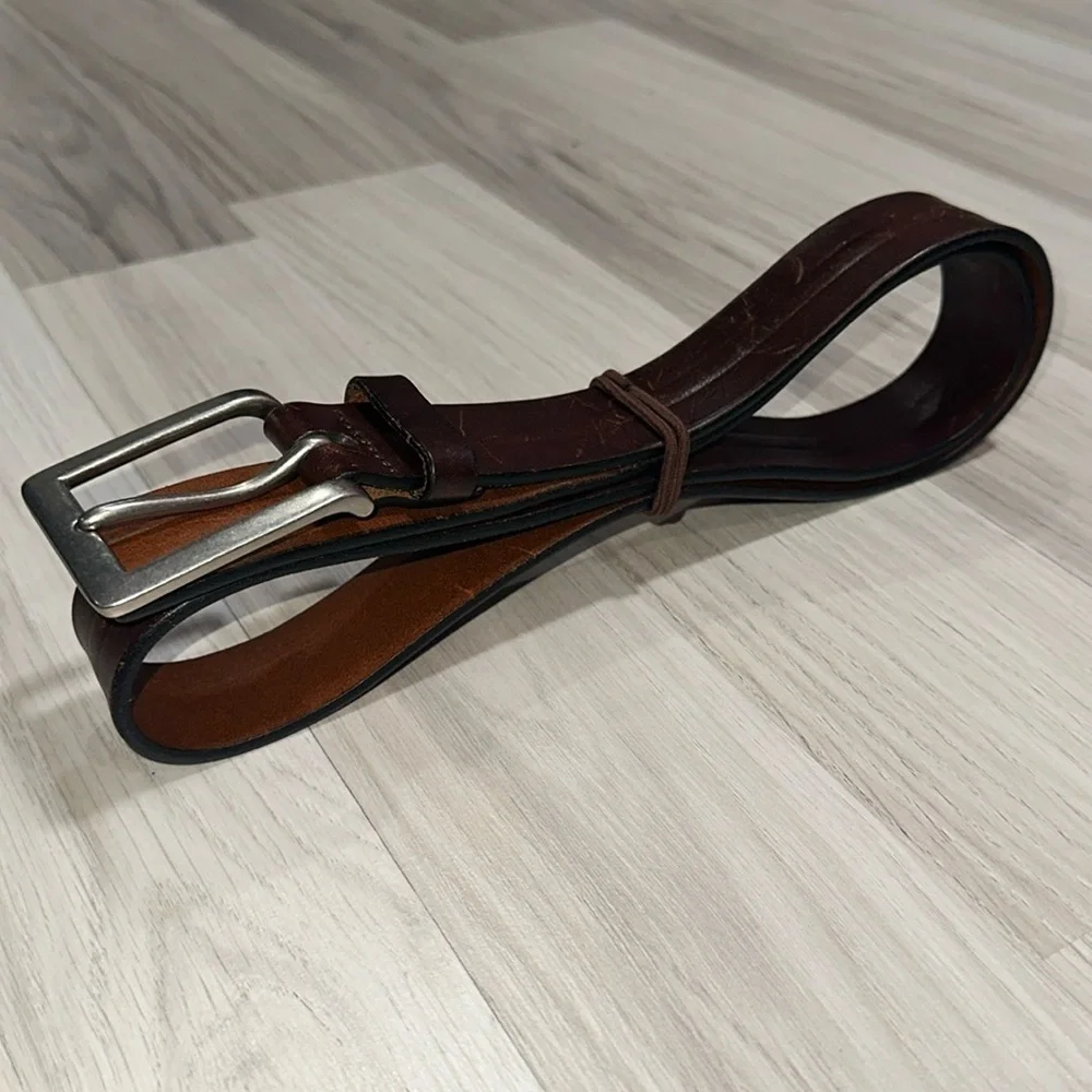Men’s Brown Leather Belt 45”